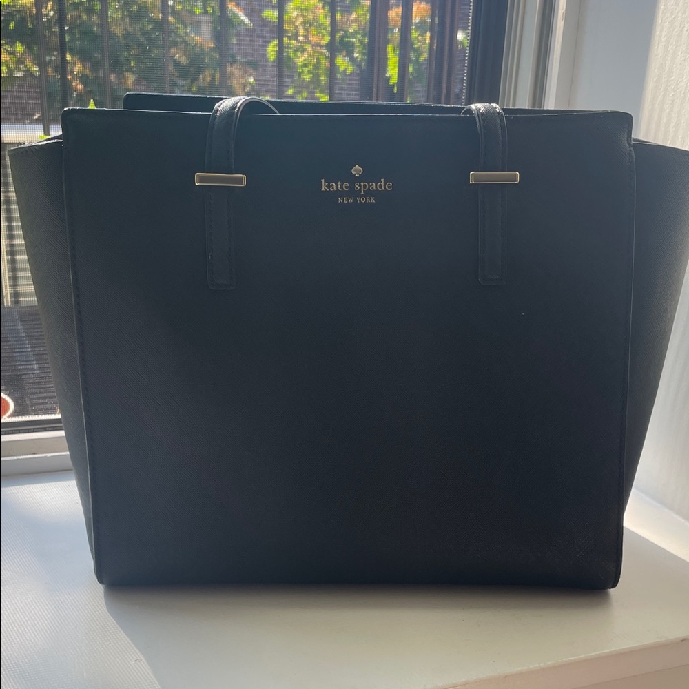 Kate Spade Black Leather Tote